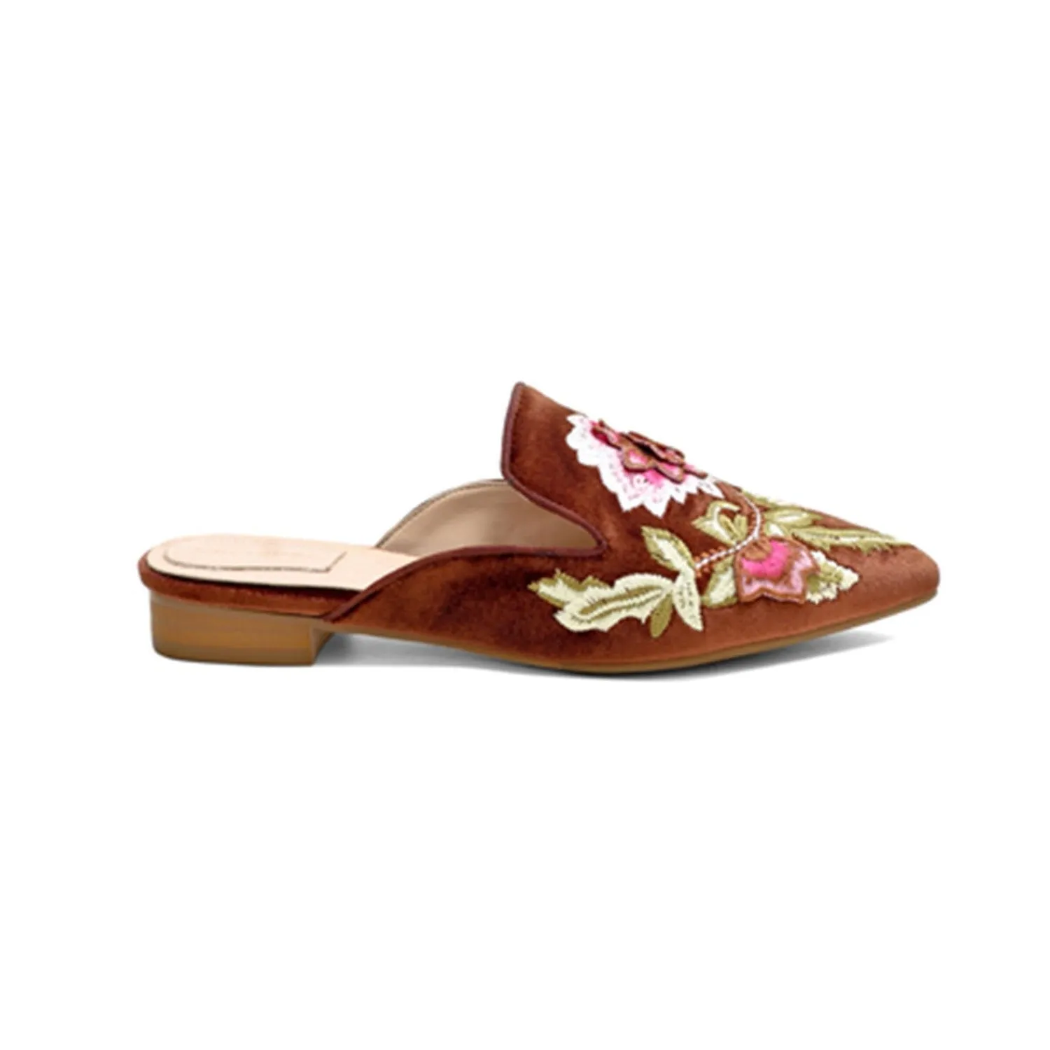 (Clean Up) Embroidery Mule Flats sold by Larosa