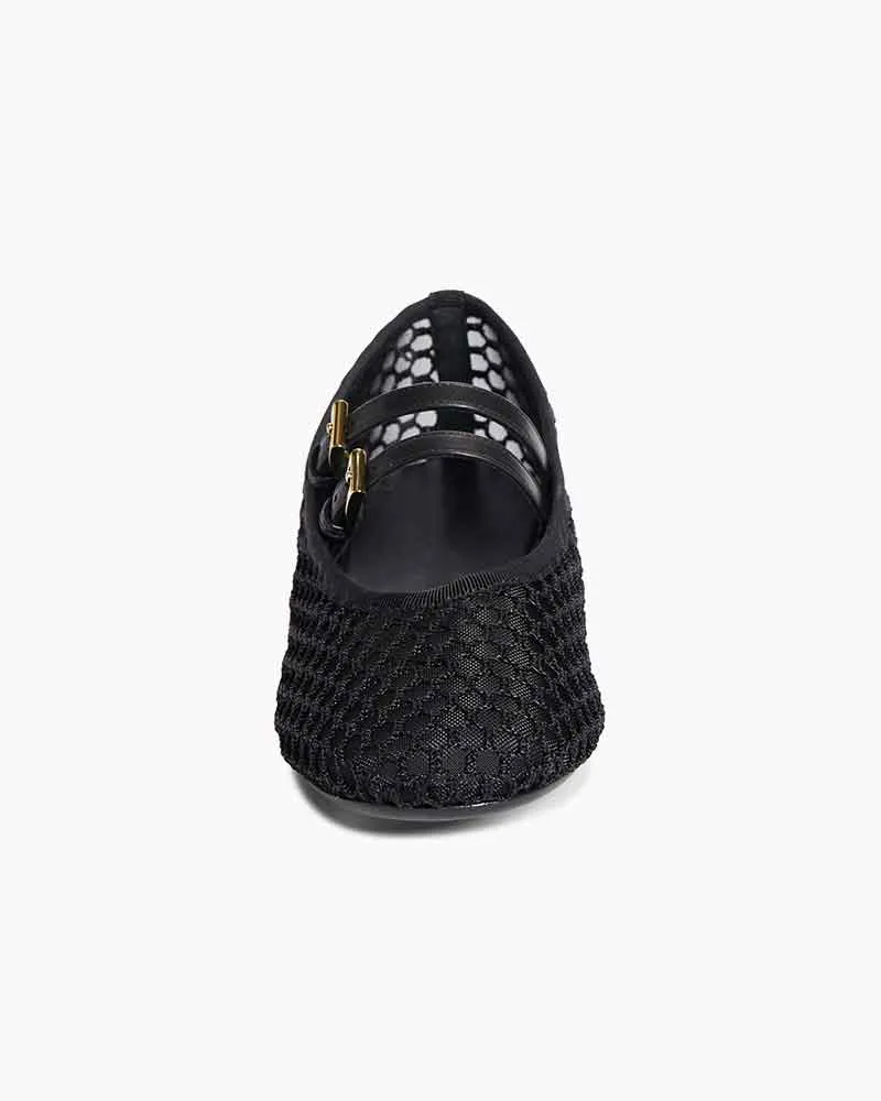 Chic daytime mesh strap mary jane flats sold by Larosa product image thumbnail 3