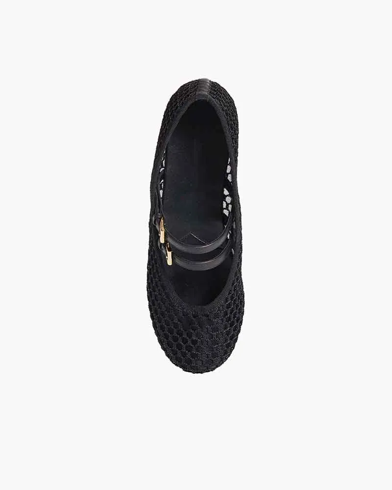 Chic daytime mesh strap mary jane flats sold by Larosa product image thumbnail 4
