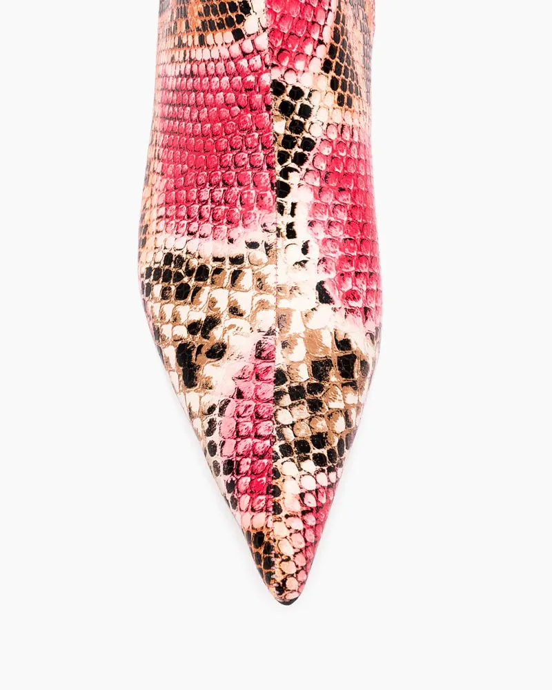 (Clean Up - US 6/7.5) Leopard Pointed Toe Stiletto High Heel Mid Boots sold by Larosa product image thumbnail 2