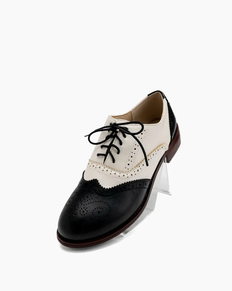(Clean Up - US 11) Perforated Lace-up Wingtip Leather Flat Oxfords sold by Larosa product image thumbnail 4
