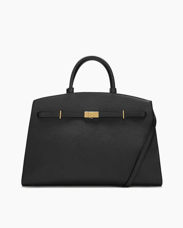 Women's Elegant Structured Top Handle Bag made by Larosa