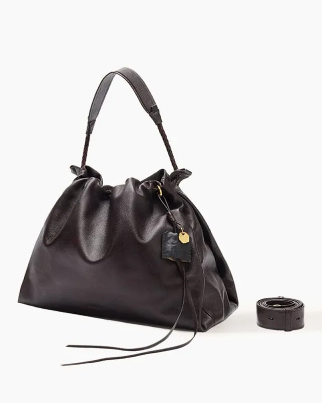 Women's Medium Everyday Ebony Textured Bag Set made by Larosa
