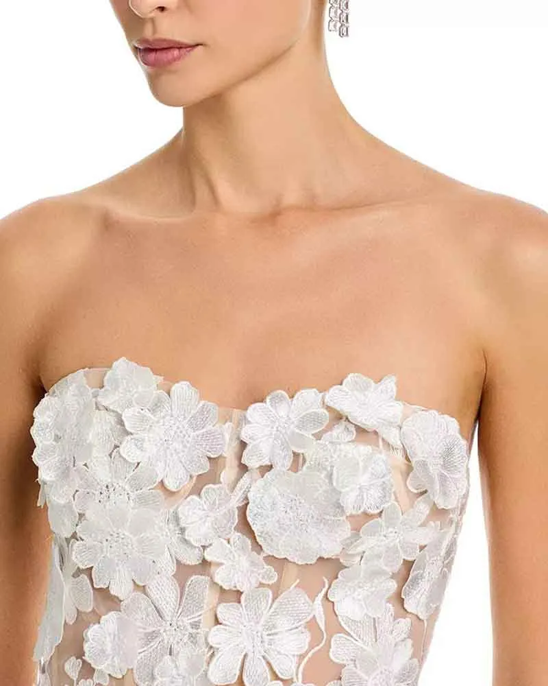 Romantic Evening Garden 3D Floral Gown sold by Larosa product image thumbnail 5