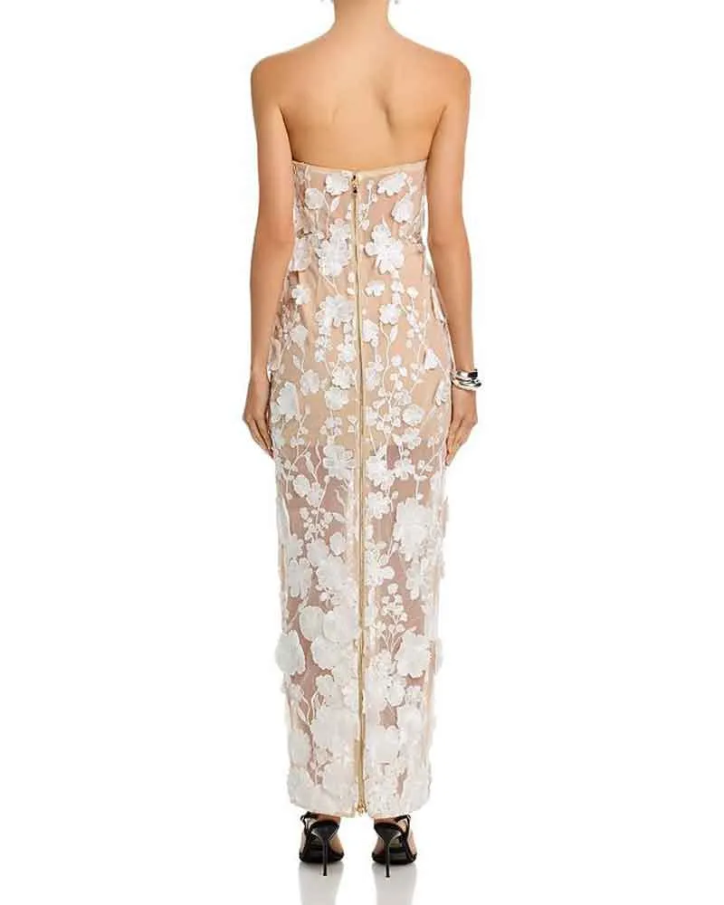 Romantic Evening Garden 3D Floral Gown sold by Larosa product image thumbnail 3
