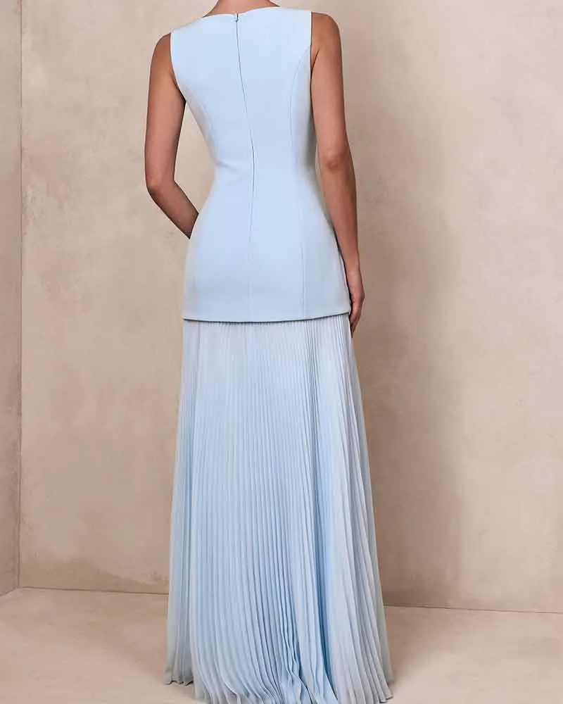 Sunlit Garden Boat Neck Lemon Maxi Dress sold by Larosa product image thumbnail 5