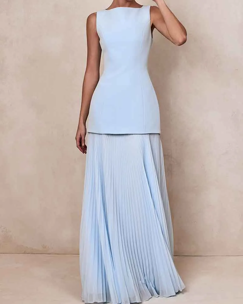 Sunlit Garden Boat Neck Lemon Maxi Dress sold by Larosa product image thumbnail 2