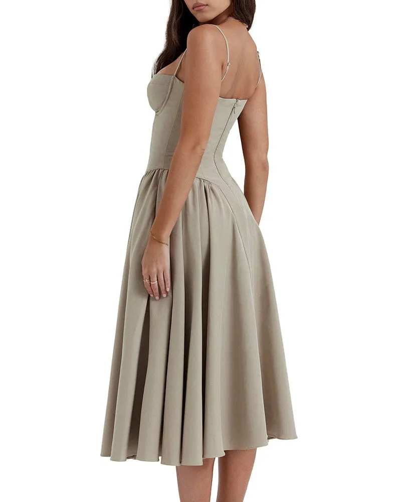 Women's City Stroll Chic Pocketed Midi Dress sold by Larosa product image thumbnail 5