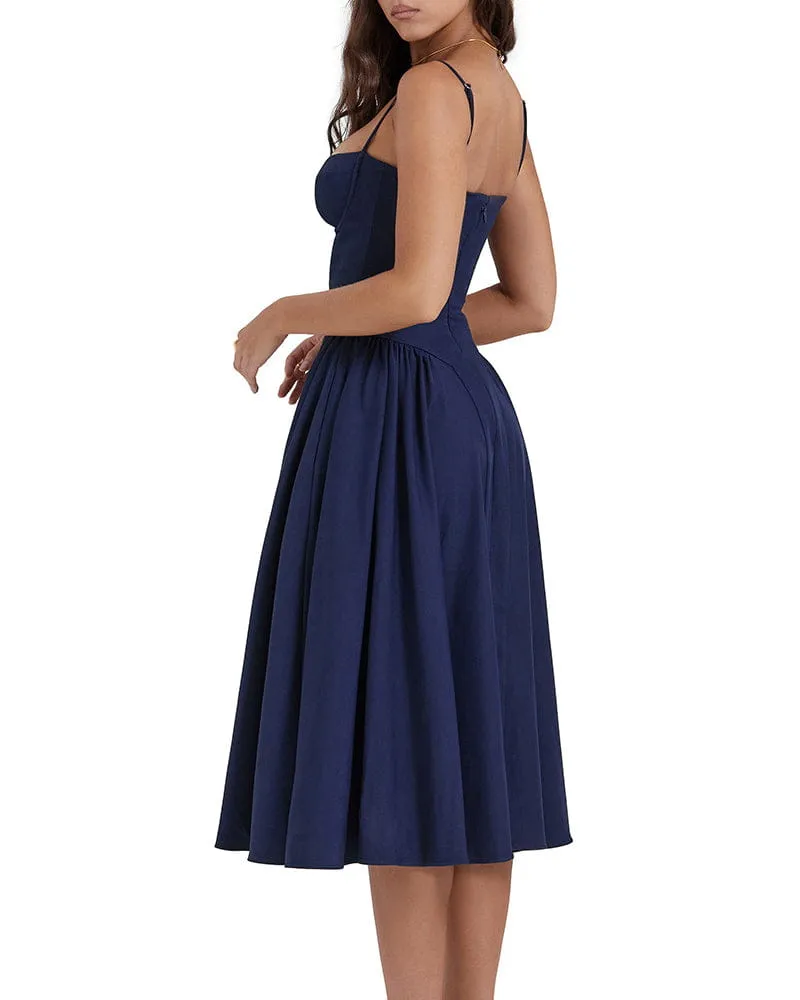 Women's City Stroll Chic Pocketed Midi Dress sold by Larosa product image thumbnail 2