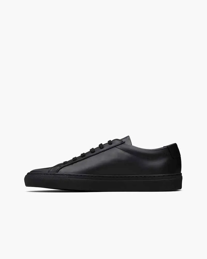 Women's Minimalist Black Calfskin Low Sneakers sold by Larosa product image thumbnail 3