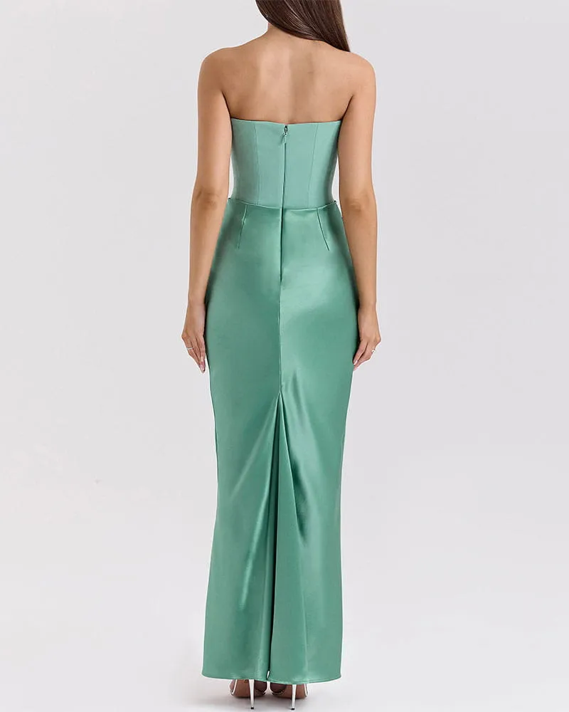 Women's Timeless Elegant Corset Maxi Gown sold by Larosa product image thumbnail 4