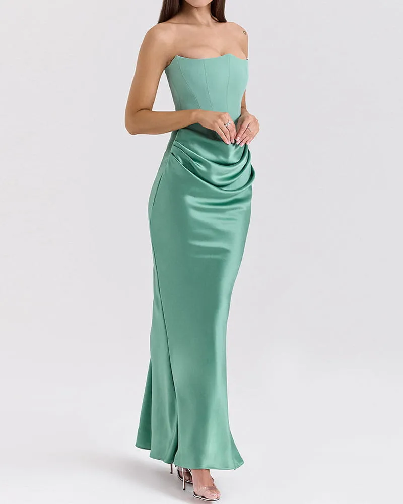 Women's Timeless Elegant Corset Maxi Gown sold by Larosa product image thumbnail 5