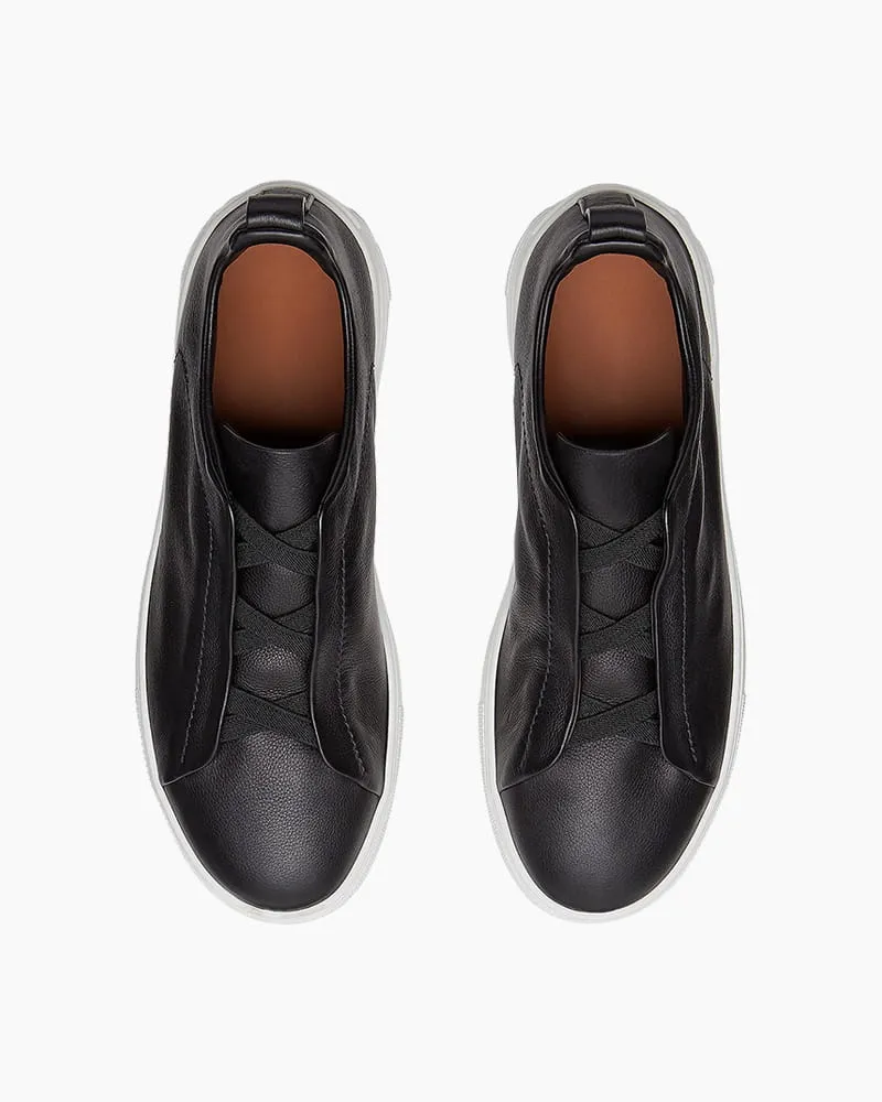 Men's Luxury Slip-On Leather Sneakers sold by Larosa product image thumbnail 5