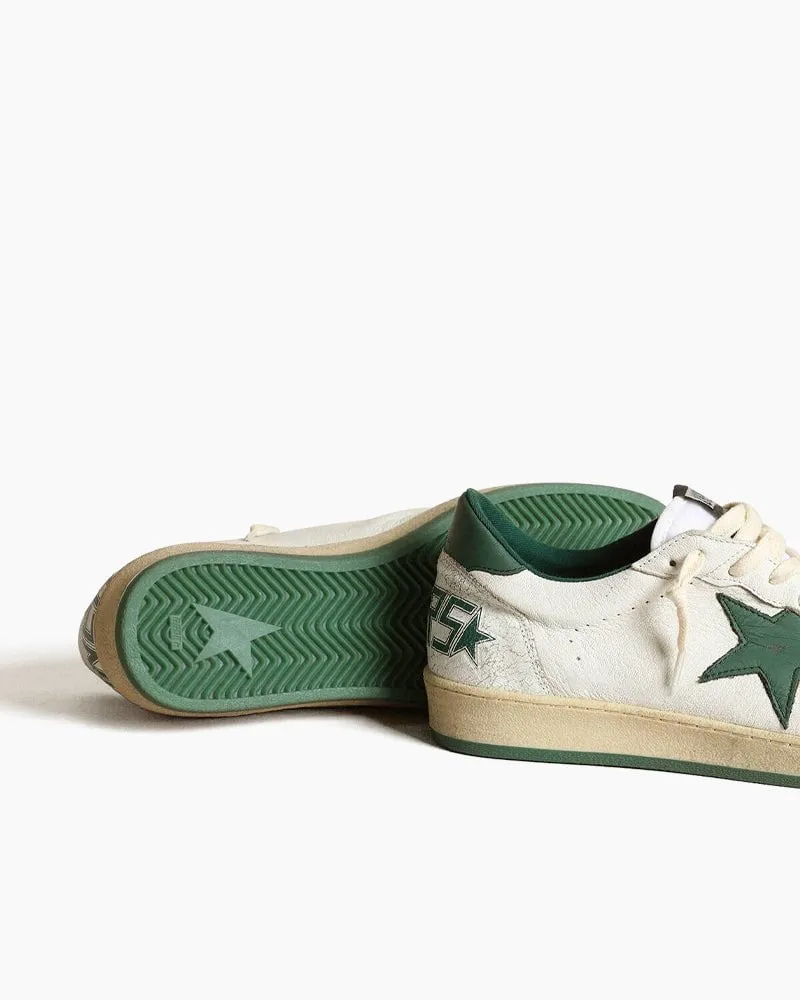 Men's White Nappa Leather Sneakers with Star and Heel Tab sold by Larosa product image thumbnail 3