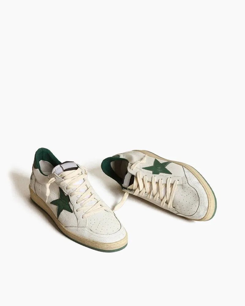 Men's White Nappa Leather Sneakers with Star and Heel Tab sold by Larosa product image thumbnail 2