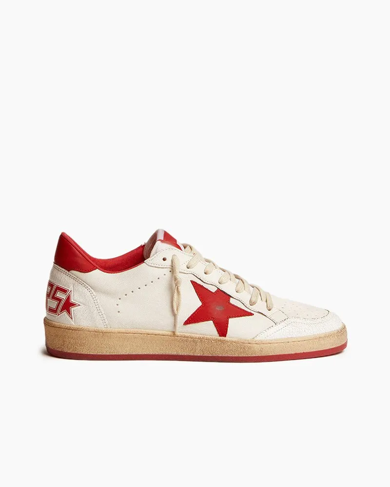 Men's White Nappa Leather Sneakers with Star and Heel Tab sold by Larosa product image thumbnail 5