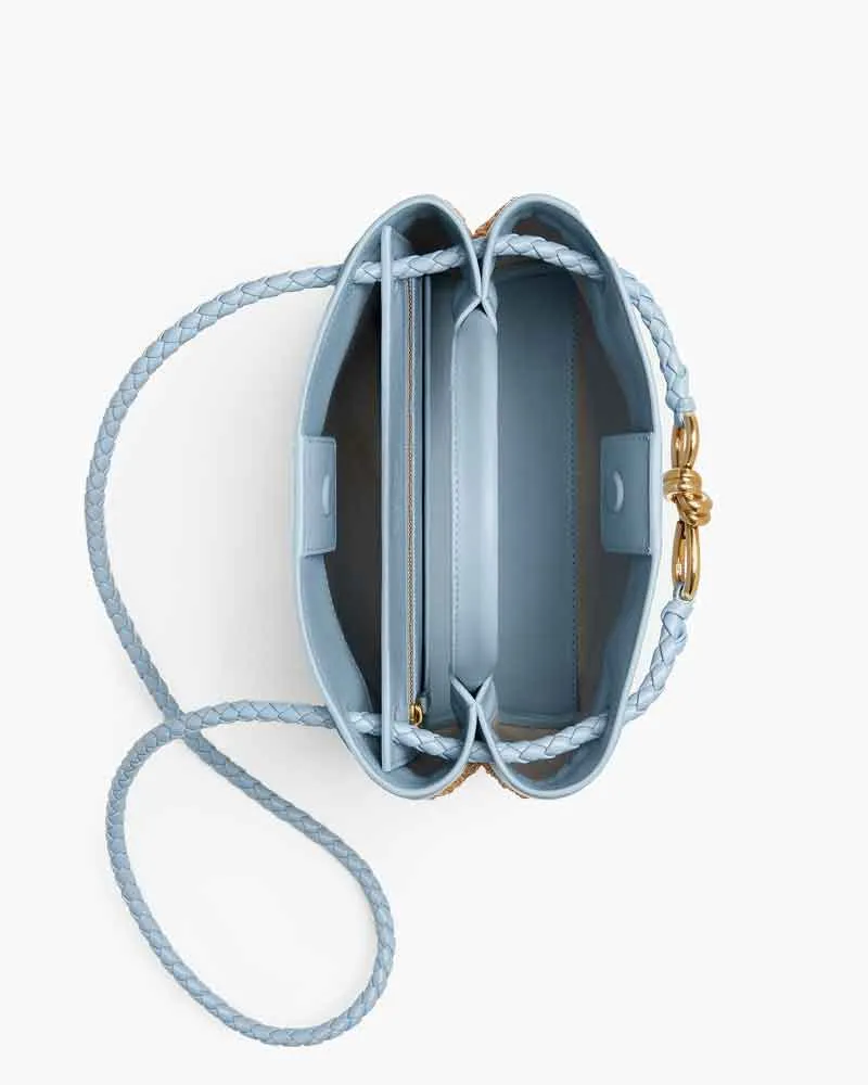 Raffia Knot Top Handle Crossbody Bag sold by Larosa product image thumbnail 4