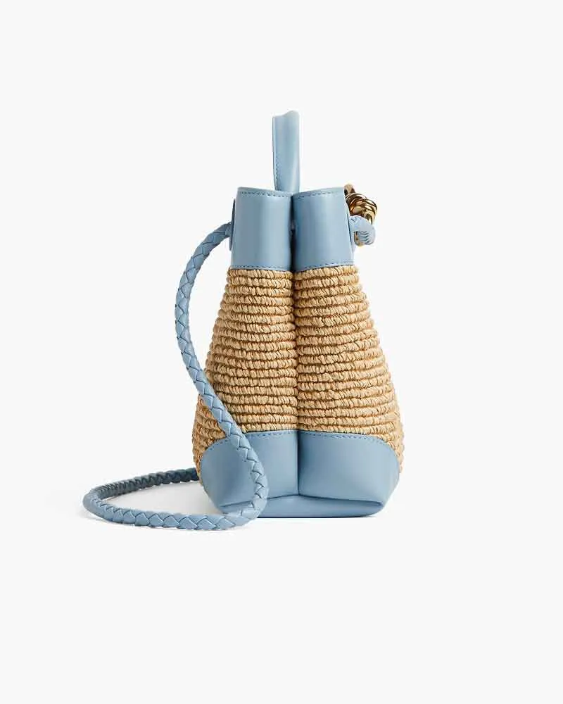 Raffia Knot Top Handle Crossbody Bag sold by Larosa product image thumbnail 3