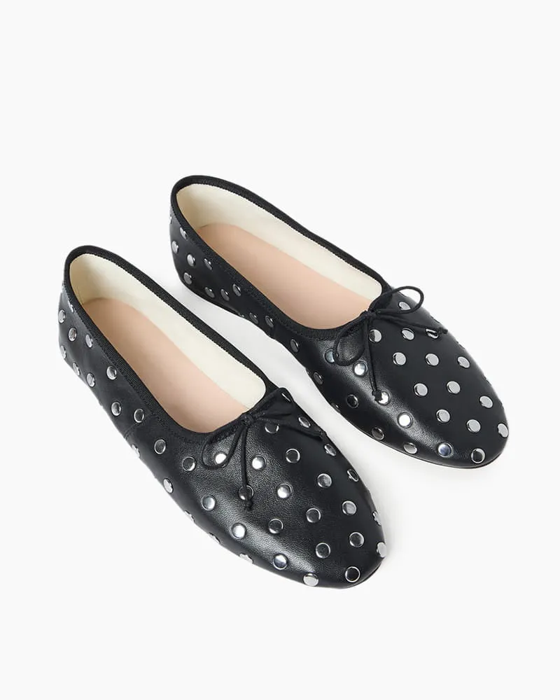 (Pre-sale) Elegant Evening Black Silver Ballet Flat sold by Larosa product image thumbnail 4
