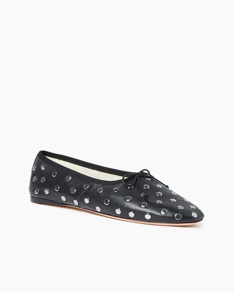 (Pre-sale) Elegant Evening Black Silver Ballet Flat sold by Larosa