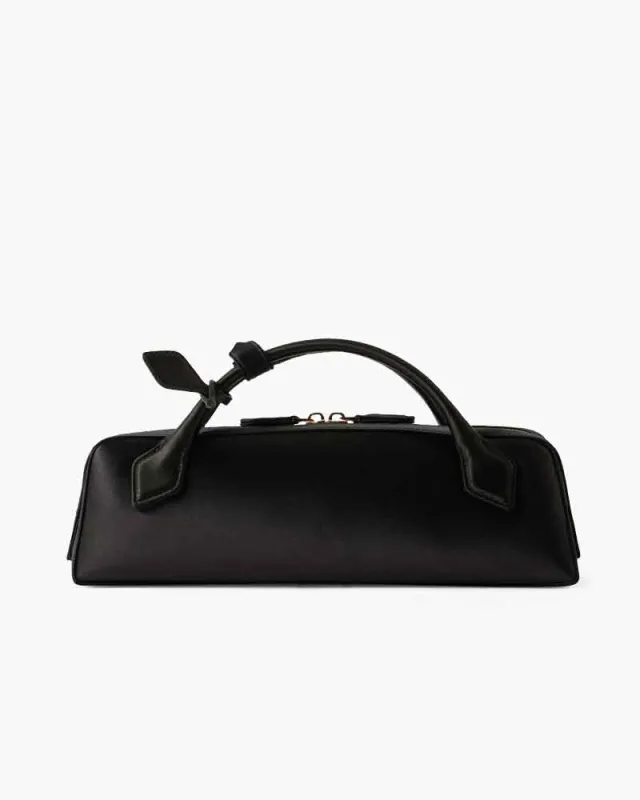 Evening Ready Satin Mini Top Handle Clutch made by Larosa
