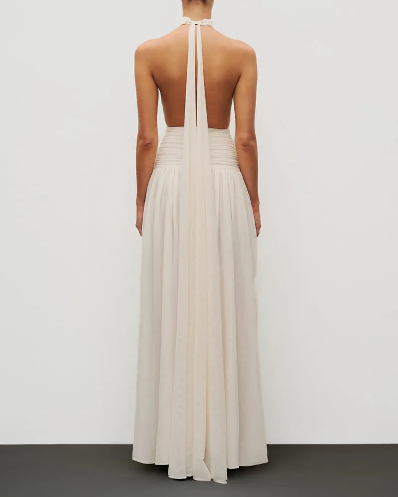 (Pre-sale) Elegant Evening Halter Slit Formal Gown sold by Larosa product image thumbnail 5