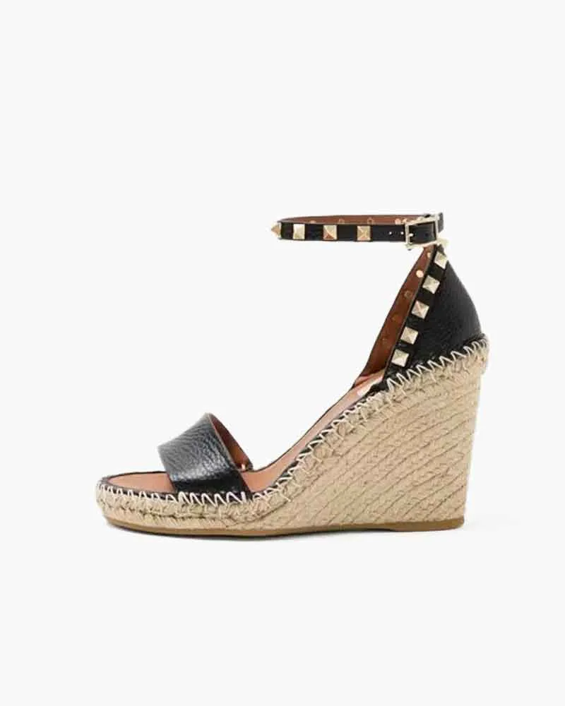 Women’s Studded Espadrille Wedge Sandals sold by Larosa product image thumbnail 2