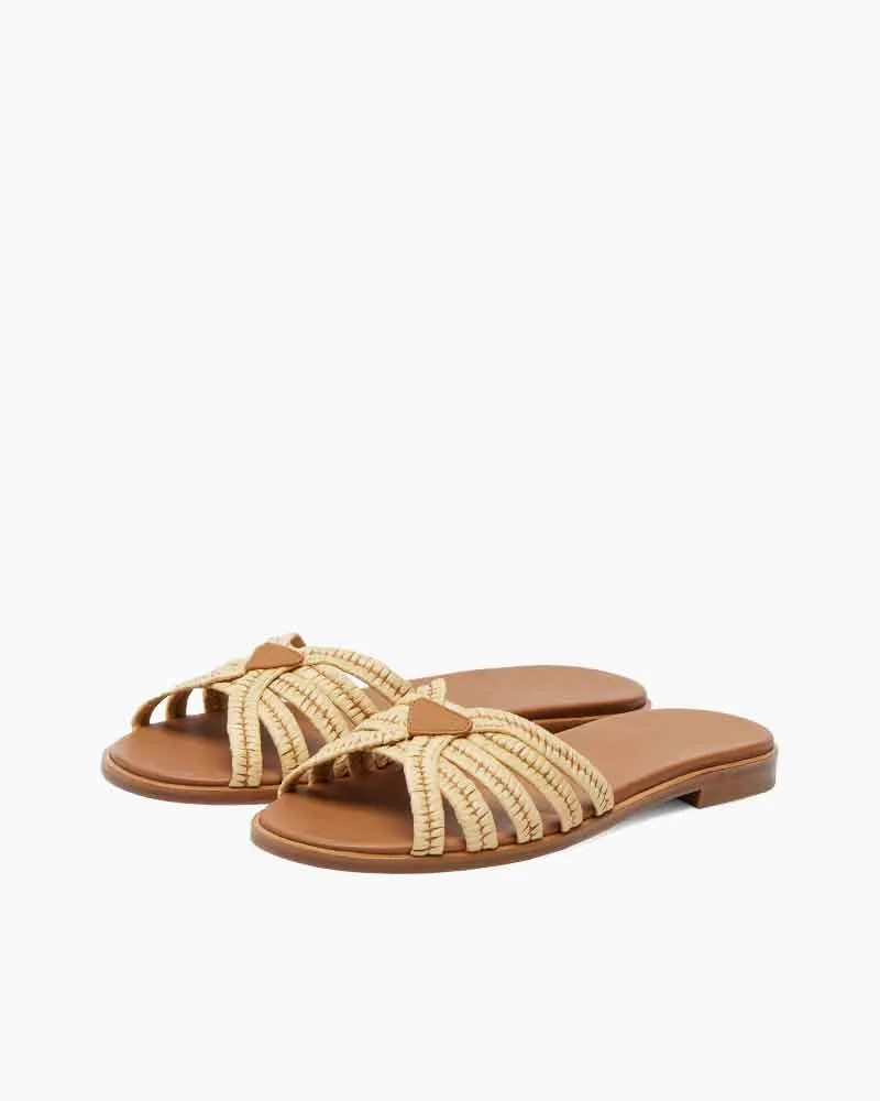 Cozy Beach Day Crochet Raffia Slides sold by Larosa product image thumbnail 2