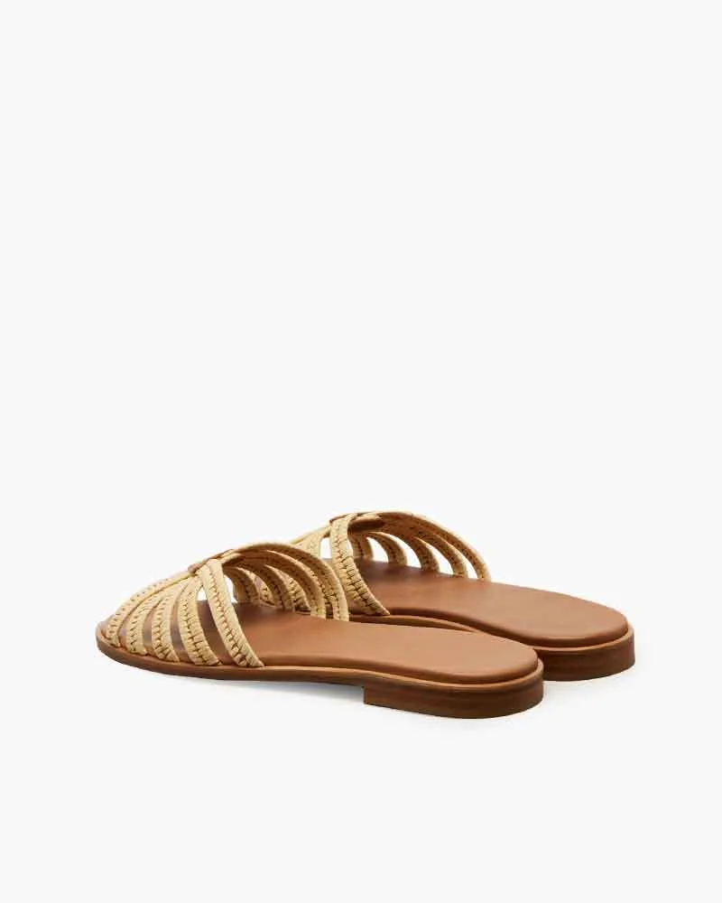 Cozy Beach Day Crochet Raffia Slides sold by Larosa product image thumbnail 4