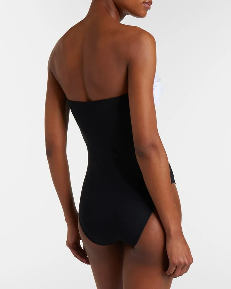 Elegant Resort Floral Bandeau One-Piece Swimsuit sold by Larosa product image thumbnail 4
