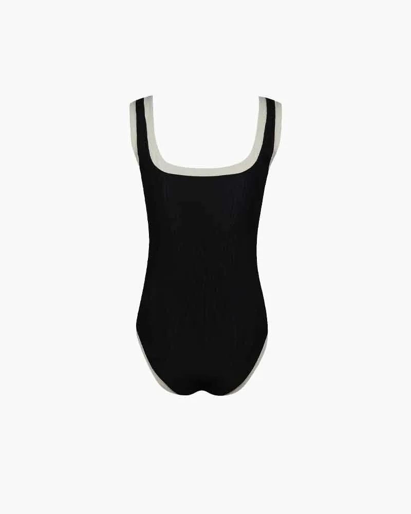 Beach & Resort Ribbed Button One-Piece Swimsuit sold by Larosa product image thumbnail 2