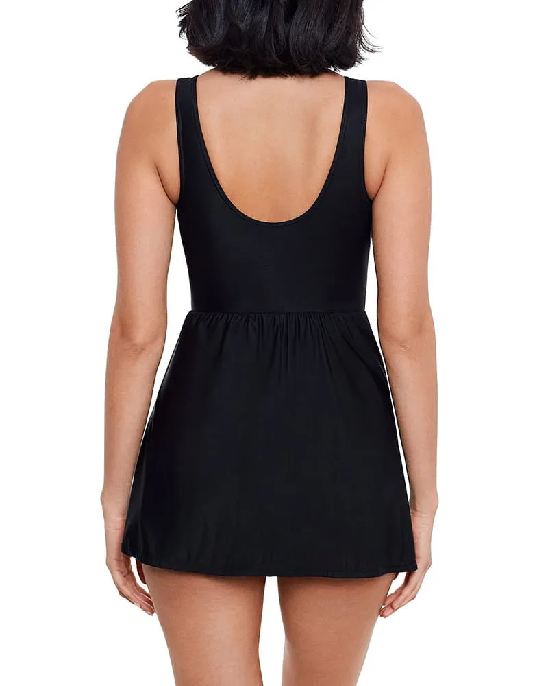 Poolside Shaping V-Neck Swim Dress sold by Larosa product image thumbnail 3