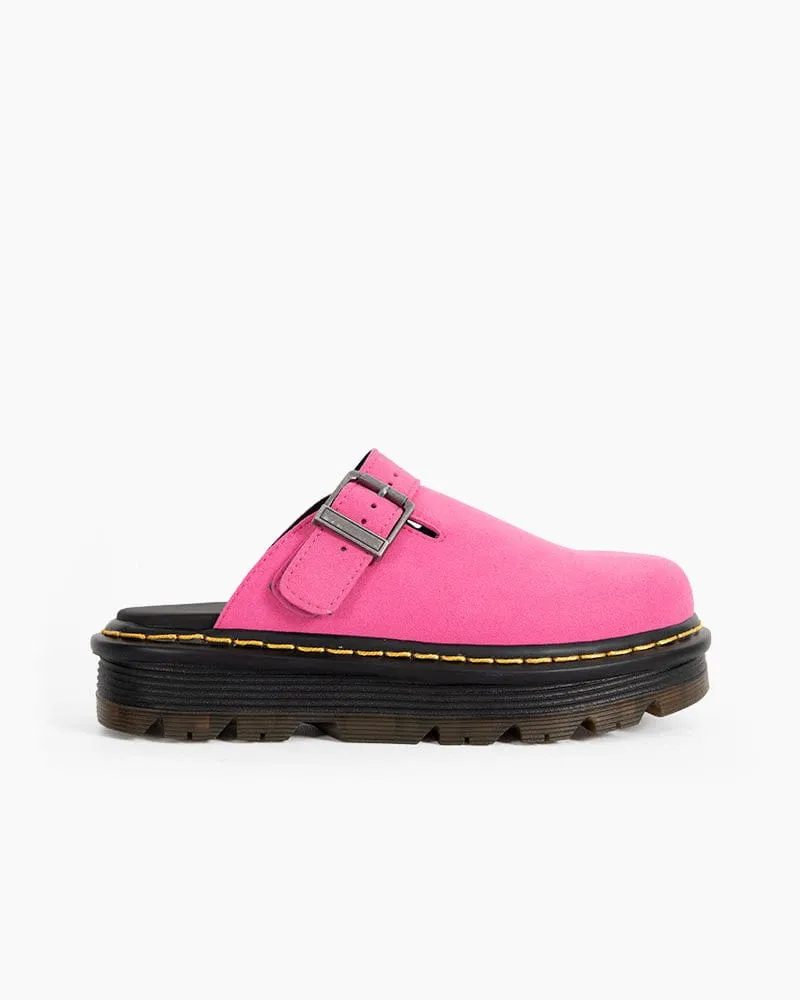 (Clean Up) Suede Casual Slingback Platform Clogs Mules sold by Larosa