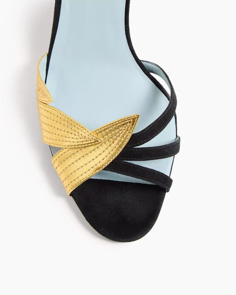 Evening Metallic Slide Heel Sandal sold by Larosa product image thumbnail 3