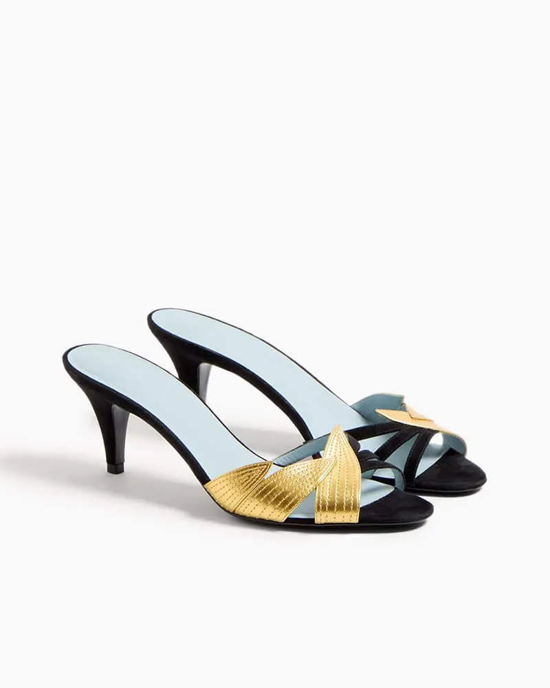 Evening Metallic Slide Heel Sandal sold by Larosa product image thumbnail 2