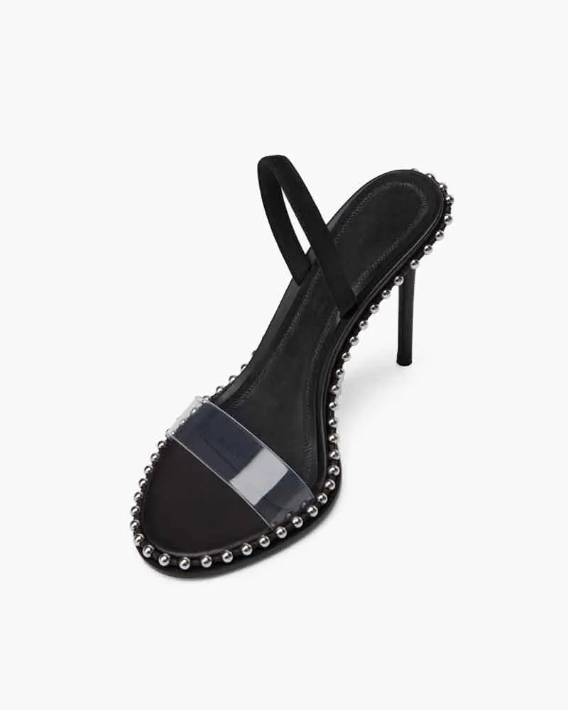 Sparkling Evening Crystal Strap Sandal Heels sold by Larosa product image thumbnail 4