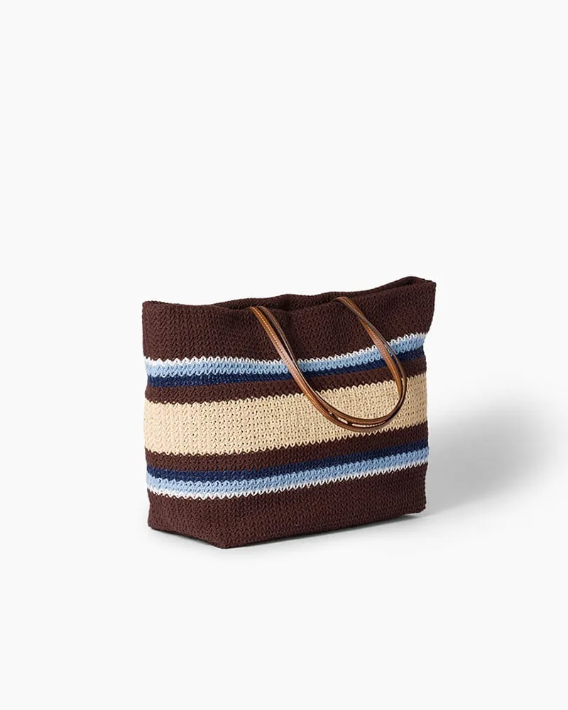 Summer Vacation Raffia Effect Woven Beach Bag sold by Larosa product image thumbnail 3