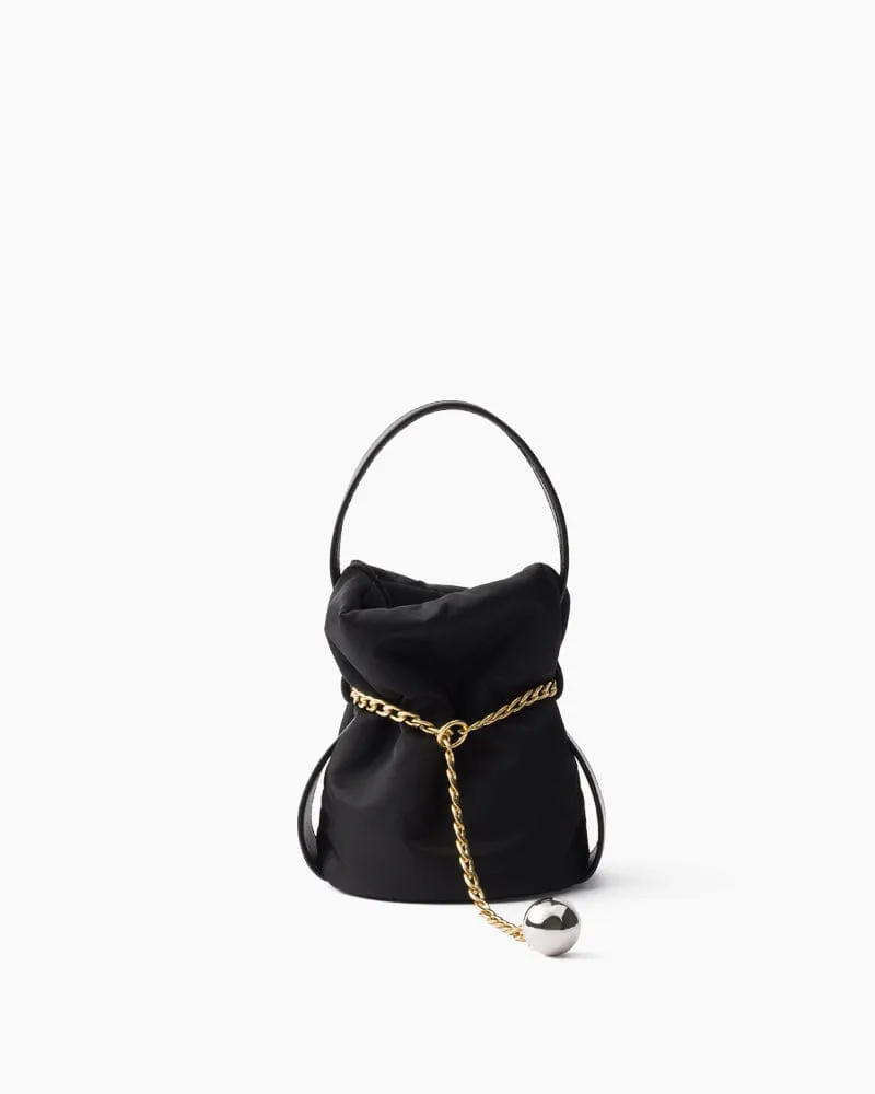 (Clean Up) Mini Re-Nylon and Nappa Leather Bucket Bag sold by Larosa product image thumbnail 4