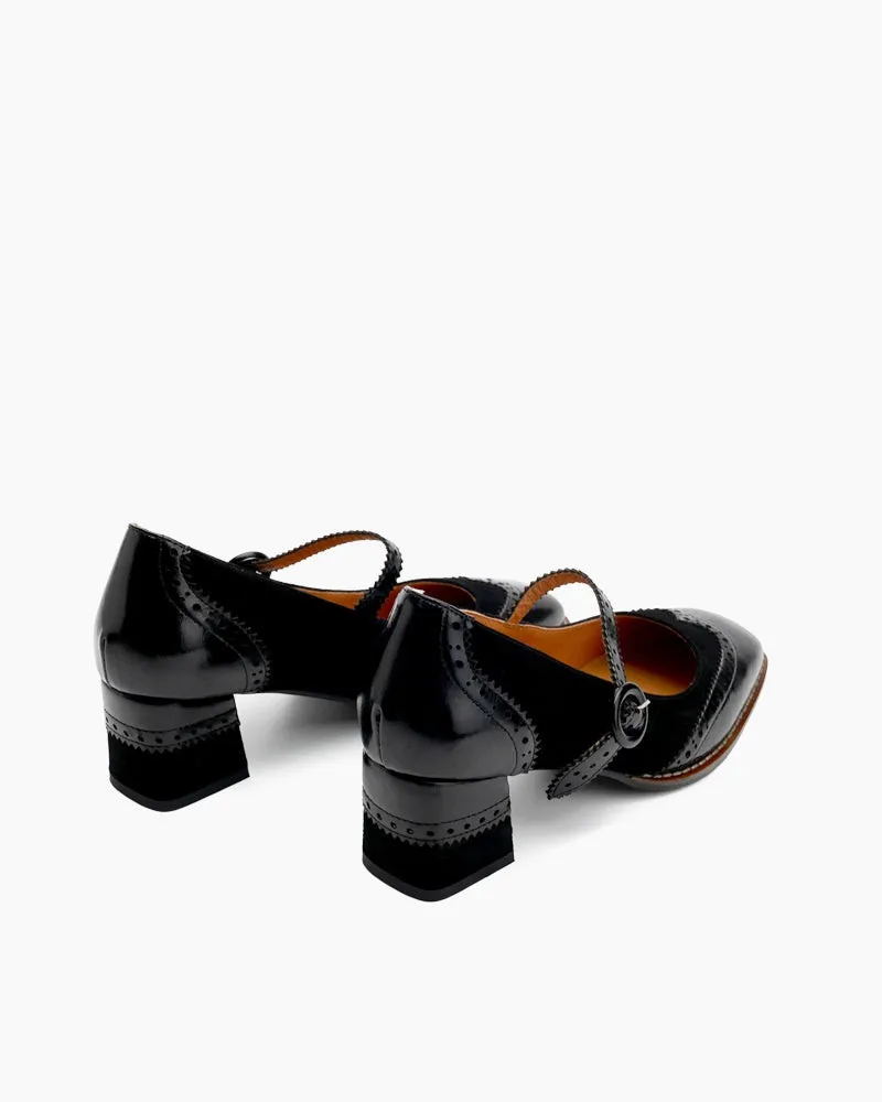 (Clean Up - US 9) Mary Jane Platform Mid Heel Oxfords Dress Shoes sold by Larosa product image thumbnail 5