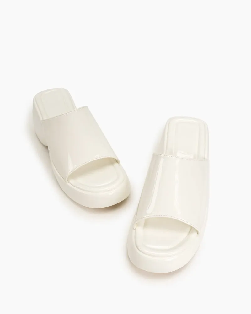 (Clean Up - US7/7.5) Patent Leather Sexy Wedge High Heel Platform Sandals sold by Larosa product image thumbnail 2