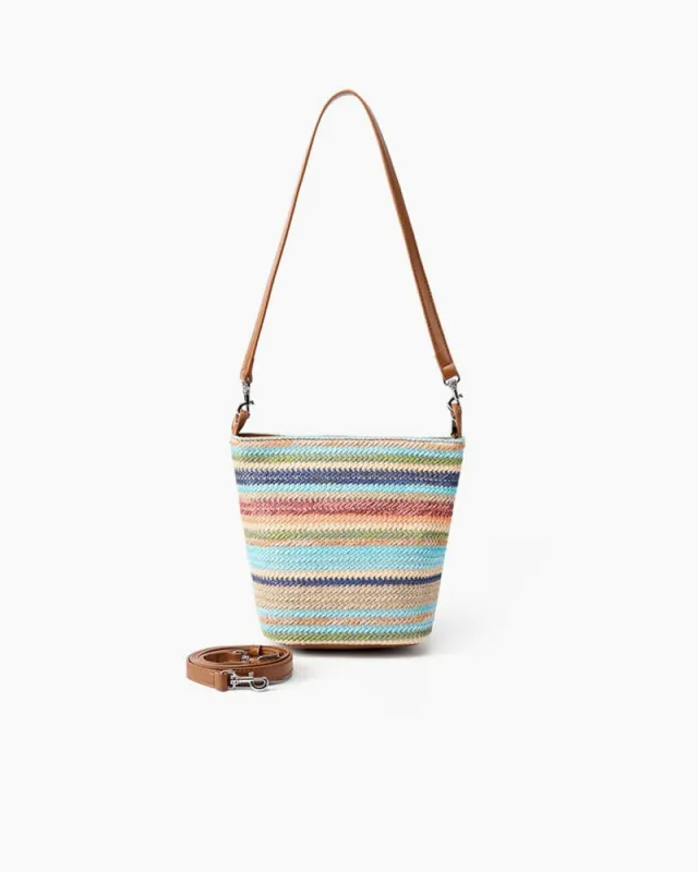 Colorful Summer Day Bucket Shoulder Bag made by Larosa