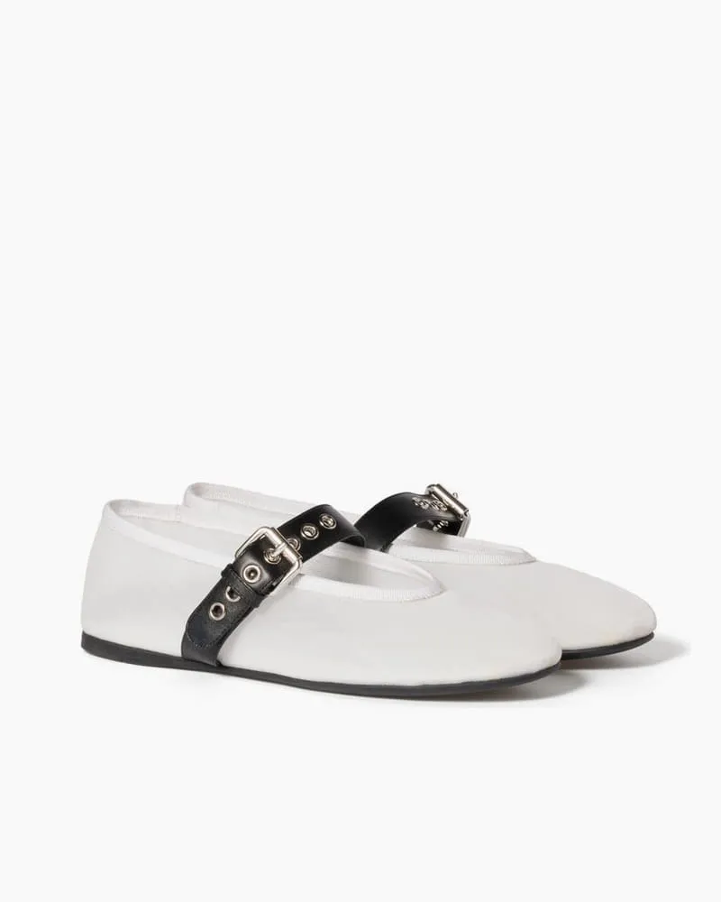 Women's Mesh Mary Jane Flats With Leather Buckle sold by Larosa product image thumbnail 2