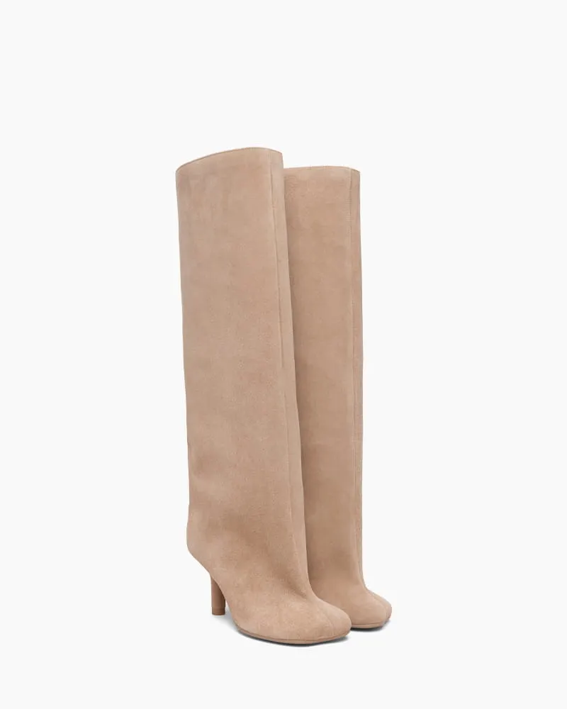 Women's Elegant Suede Knee Boot For Everyday Style sold by Larosa product image thumbnail 3