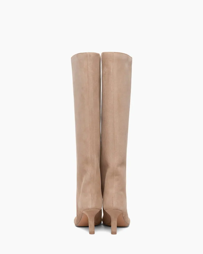 Women's Elegant Suede Knee Boot For Everyday Style sold by Larosa product image thumbnail 4