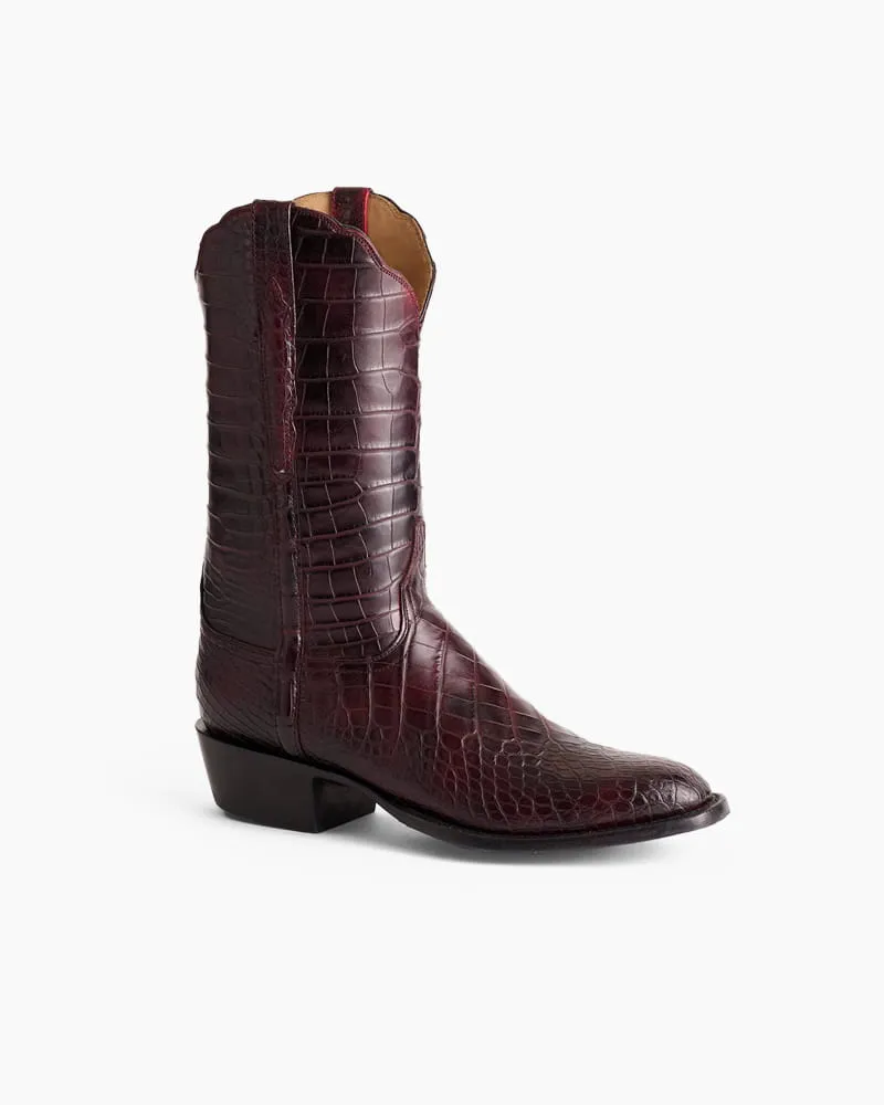 Men‘s Artisan Crocodile Pattern Western Boot sold by Larosa product image thumbnail 2