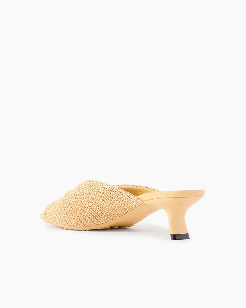 Summer Brunch Woven Kitten Heel Mules sold by Larosa product image thumbnail 2