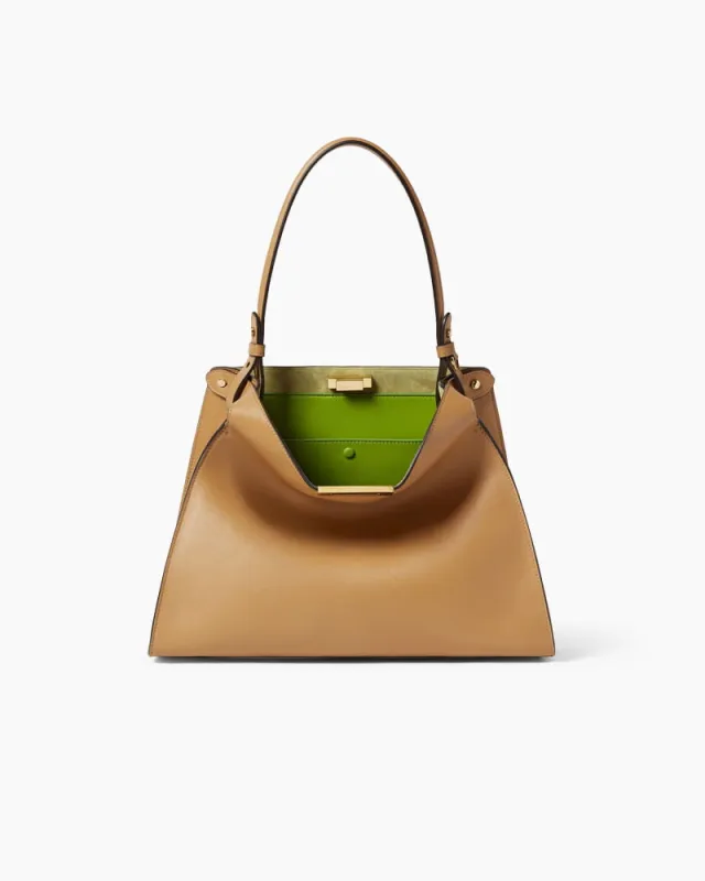Chic City Daily Leather Top Handle Tote made by Larosa