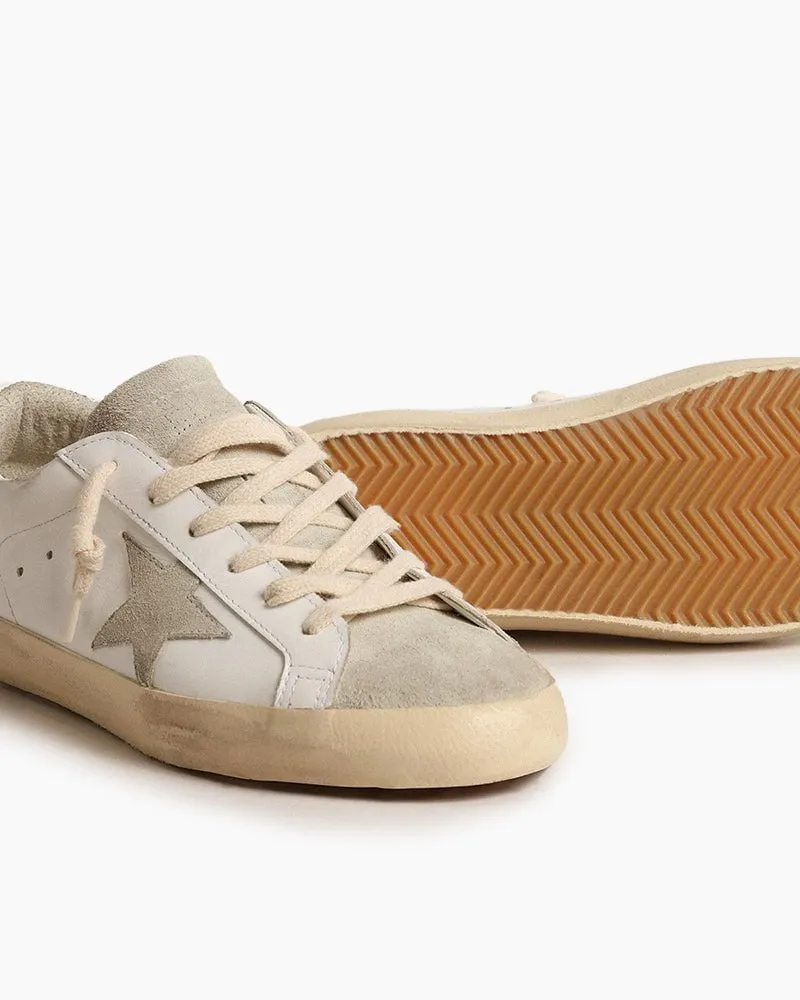 Women's White Nappa Leather Sneakers with Silver Glitter Heel Tab sold by Larosa product image thumbnail 2