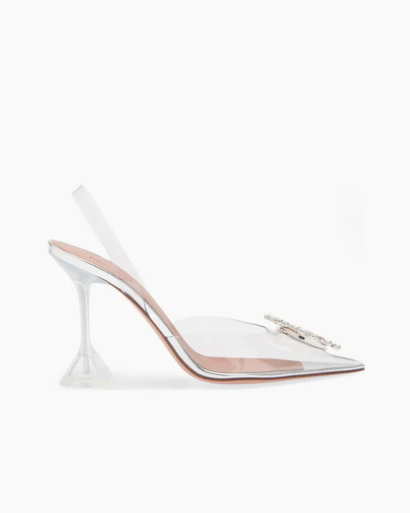 Glamorous Evening Crystal PVC Slingback Pumps sold by Larosa product image thumbnail 2