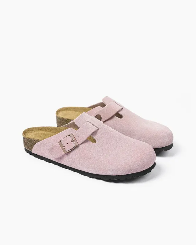 Boston Soft Footbed Sandal Mules made by Larosa